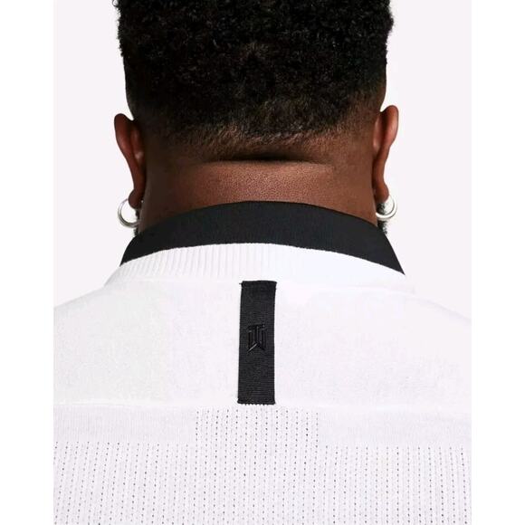 Nike Size XXL Tiger Woods TW Knit Golf Pullover Sweater White DR5291 100 CA6 - Picture 3 of 11
